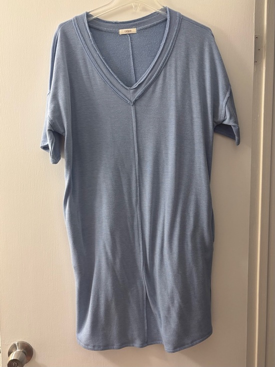 Cherish Dresses & Skirts - Cherish Women's Raw Edge Blue T Shirt Dress Size Medium
